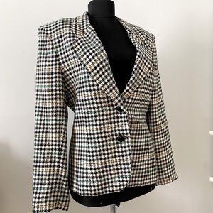 Talbots Houndstooth Blazer